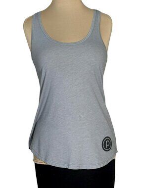 Pure Barre Racerback Tank Top Womens Small Gray Yoga Athleisure